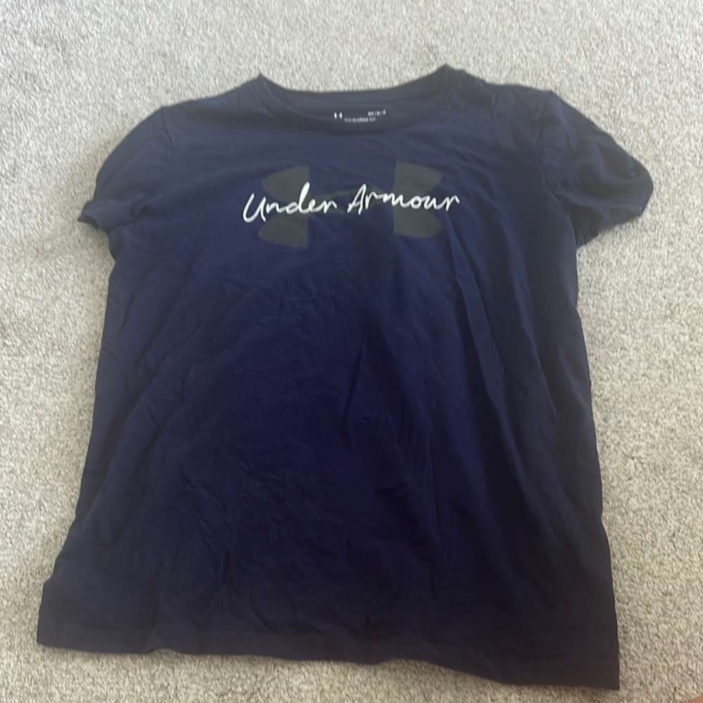 Under Armour Dark Blue Tee with Logo